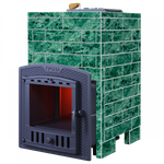 Чугунная печь для бани Комплект Гроза 18 (П2) Классика 850/40 Змеевик кирпич