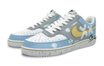 [Customized sneakers] Nike Court Vision 1 Low Snowflake Christmas inkjet graffiti Fresh low-top sneakers men's White Blue Yellow