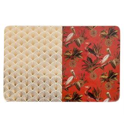 Поднос сервировочный "Casablanca" 34,5*23,5*1,3см (фарфор,металл) (подарочная упаковка)