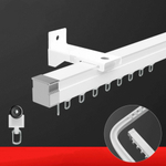 Гибкий карниз для штор, алюминиевый, потолочный/настенный