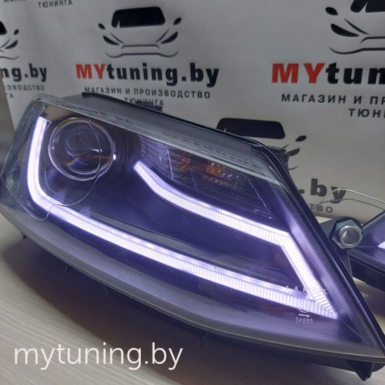 Передняя оптика BLACK для VW JETTA VI 1.11-18