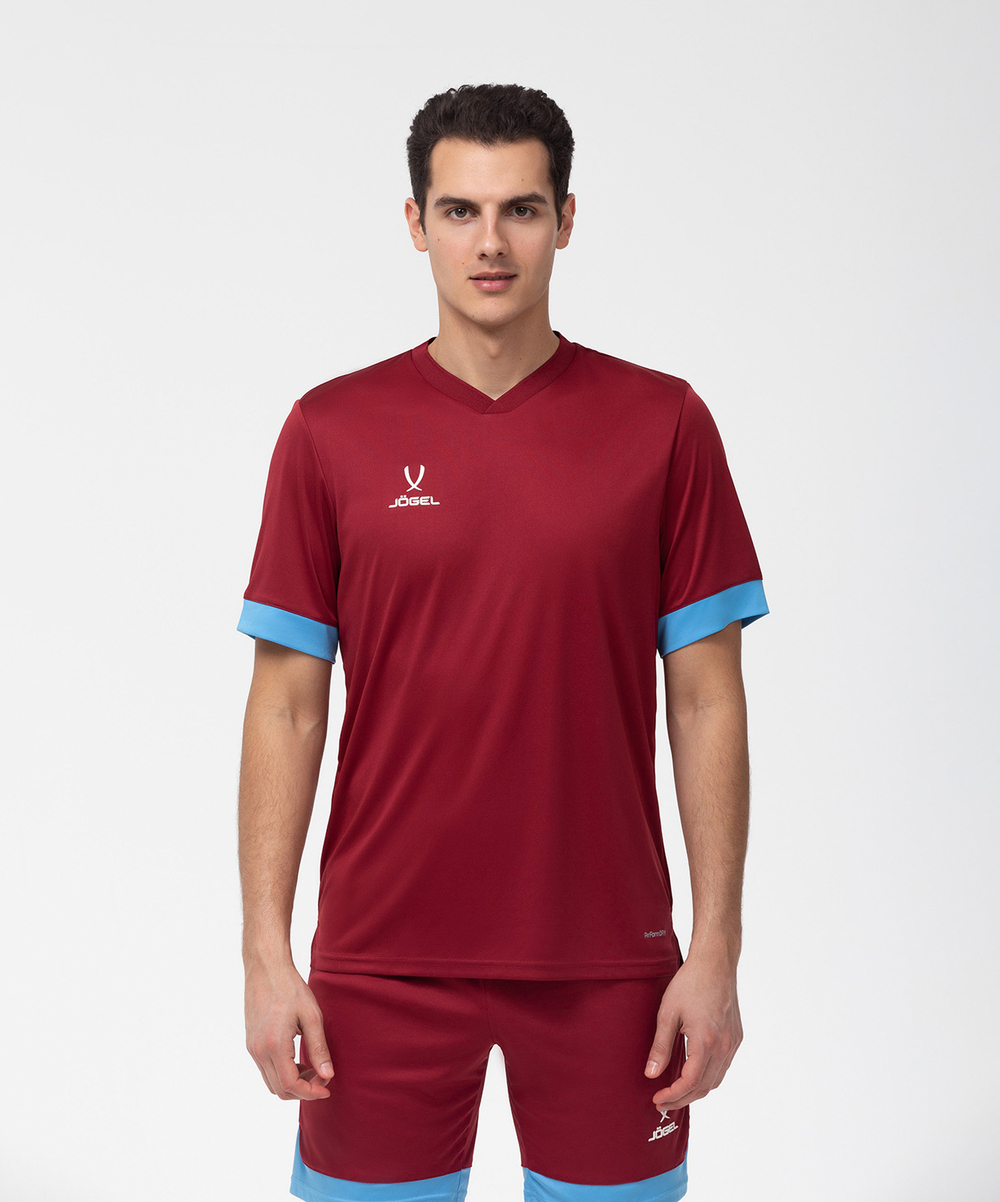 Футболка игровая DIVISION PerFormDRY Union Jersey, гранатовый/голубой/белый