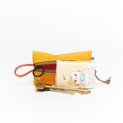 Fabric Key Wallet желтый