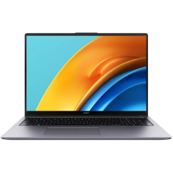 Ноутбук Huawei 16" MateBook D 16 , IPS, Intel Core i7 12700H 2.3ГГц, 16ГБ, 512ГБ SSD, Intel Iris Xe graphics , Windows 11 Home, 53013ESY, серый