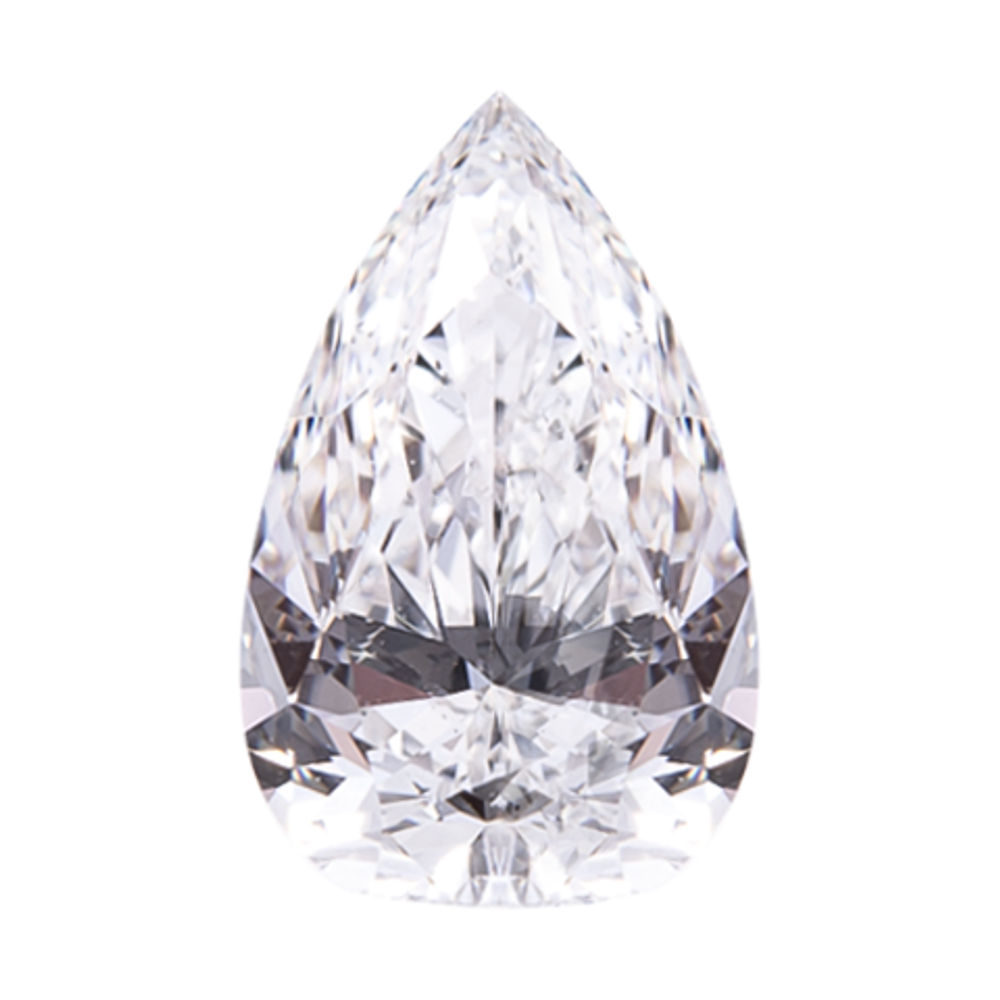Лабораторный бриллиант груша 7.25 x 4.35 мм D/VS2 0.441 ct