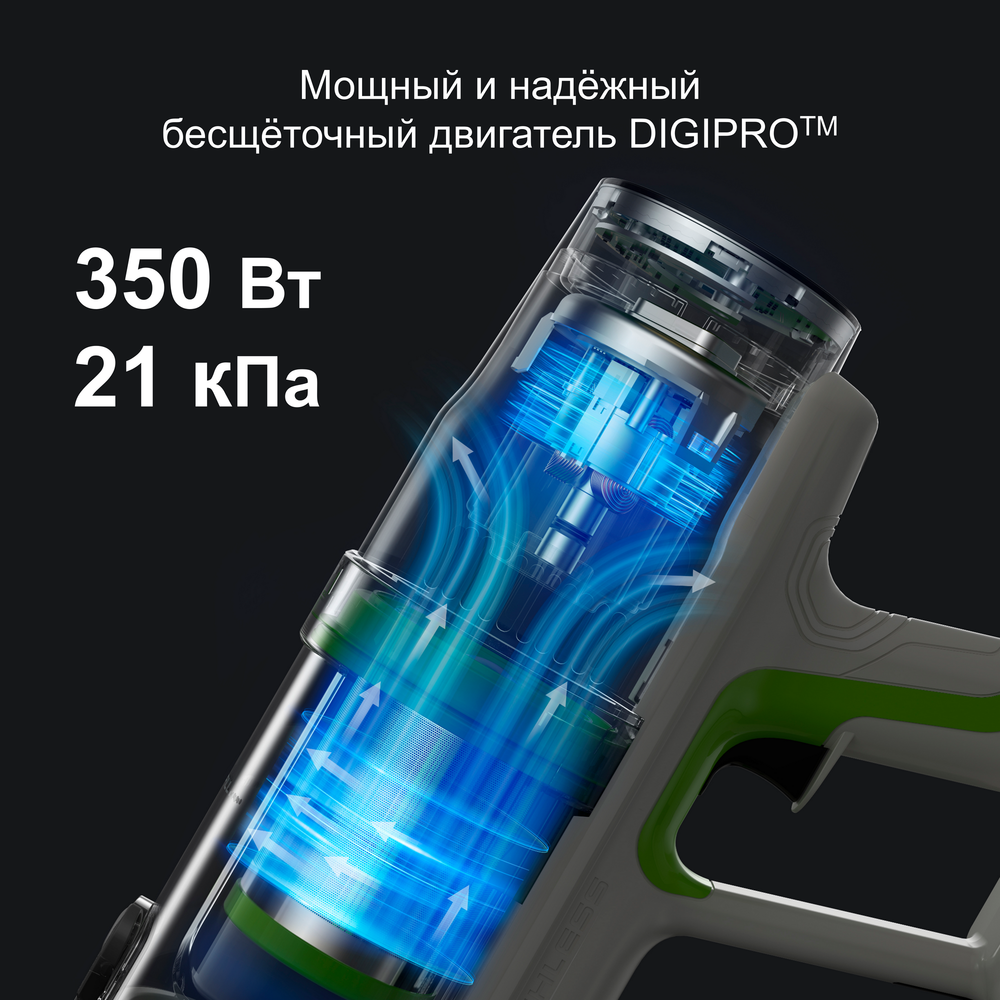 Пылесос вертикальный Greenworks SV24532 24V 4702007 (350 Вт) аккумуляторный