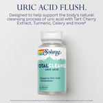 Solaray, Total Cleanse, средство для выведения мочевой кислоты, 60 растительных капсул