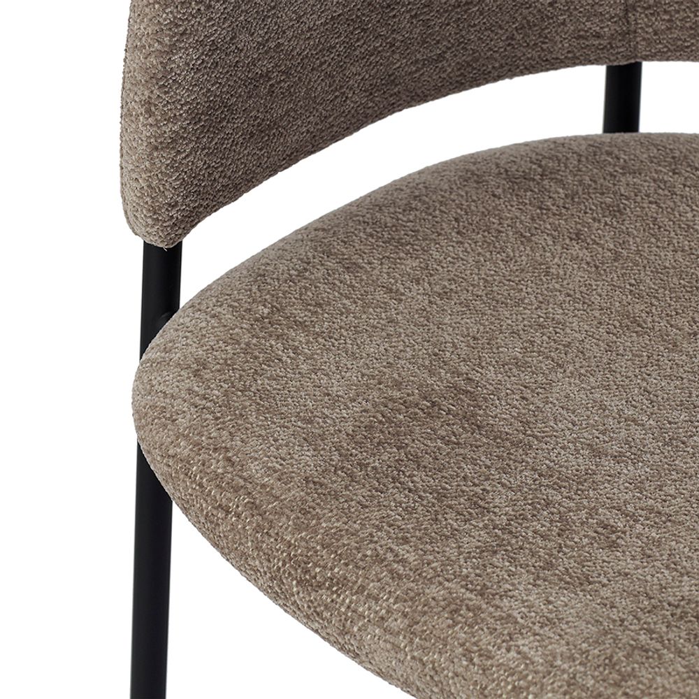 Стул Helning, мягкий шенилл, капучино