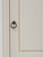 Шкаф распашной Неаполь из массива сосны, 58х41х179 см, белый