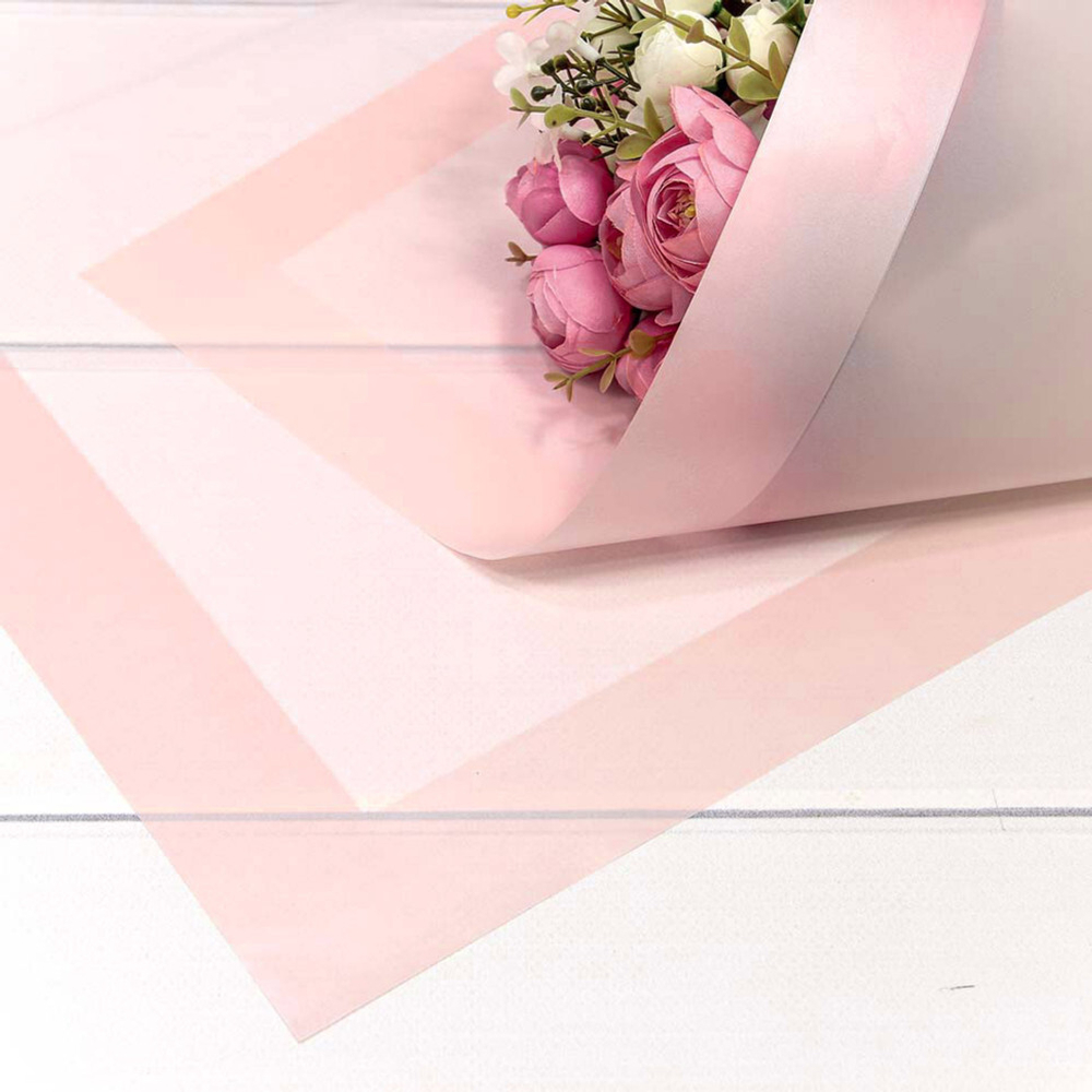 Пленка В листах 20 шт 58 х 58 см с широкой рамкой (Розовый)