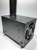 Теплообменник "Угорь" с вентилятором в помещение/палатку