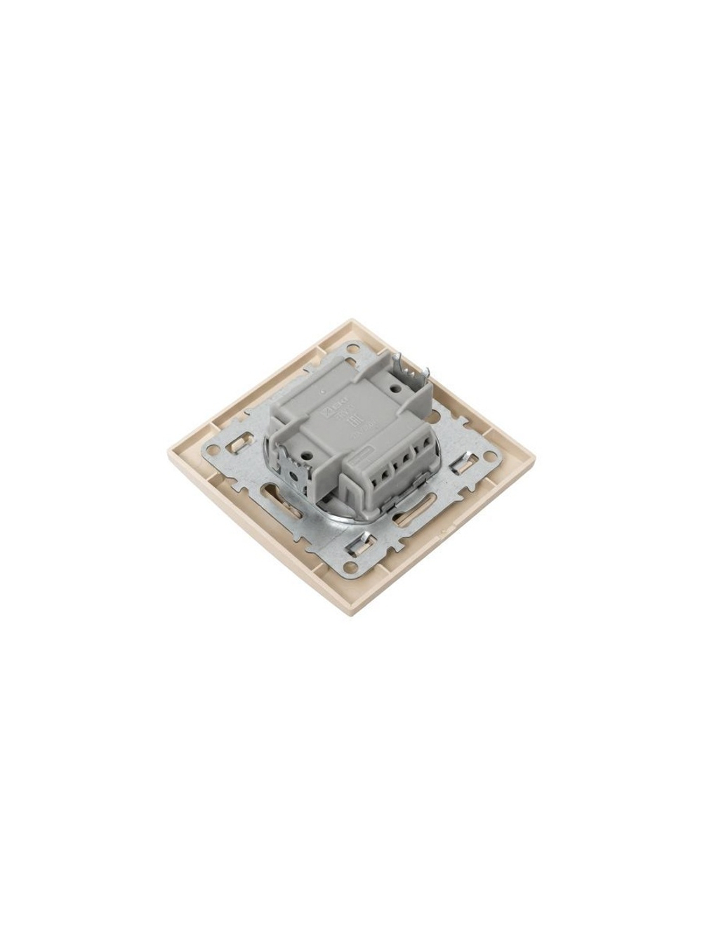 Выключатель 2-кл. СП Минск 10А IP20 беж. EKF ERV10-023-20