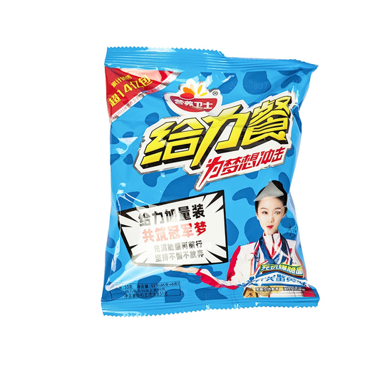 Чипсы 50 for a Power Meal в виде лапши со вкусом снежного краба 51гр (голубая упаковка)