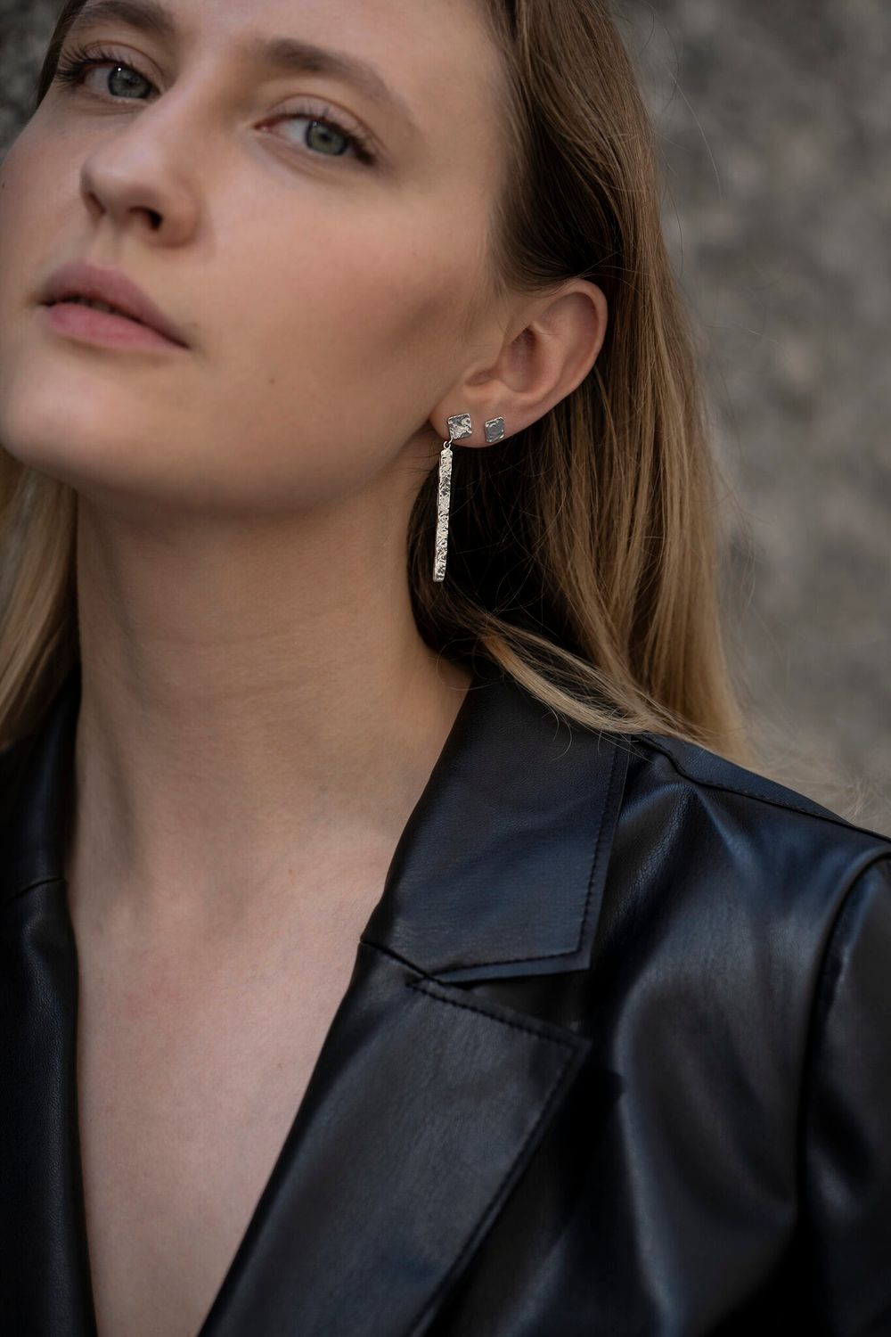 Серьги Мозаика длинные