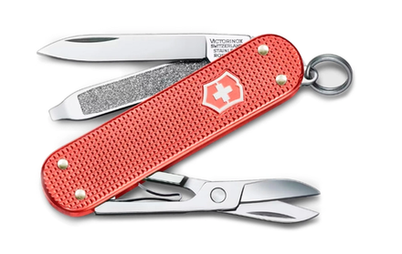 Нож перочинный Victorinox Classic SD Alox LE 2025 Stone Red, 58 мм, 5 функций, красный, подарочная к