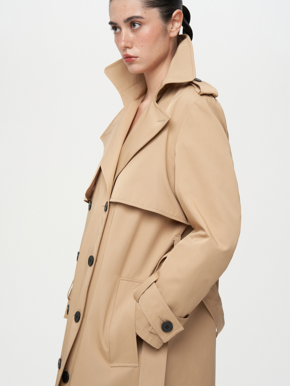 Тренч свободного силуэта