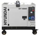 Электростанция дизельная с воздушным охлаждением HYUNDAI DHY 14000SE в кожухе
