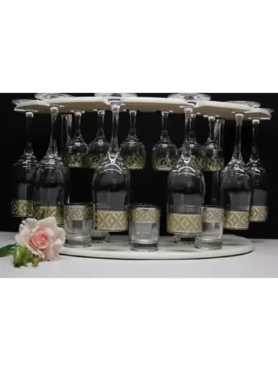 Барный набор 18 предметный с Бокалом