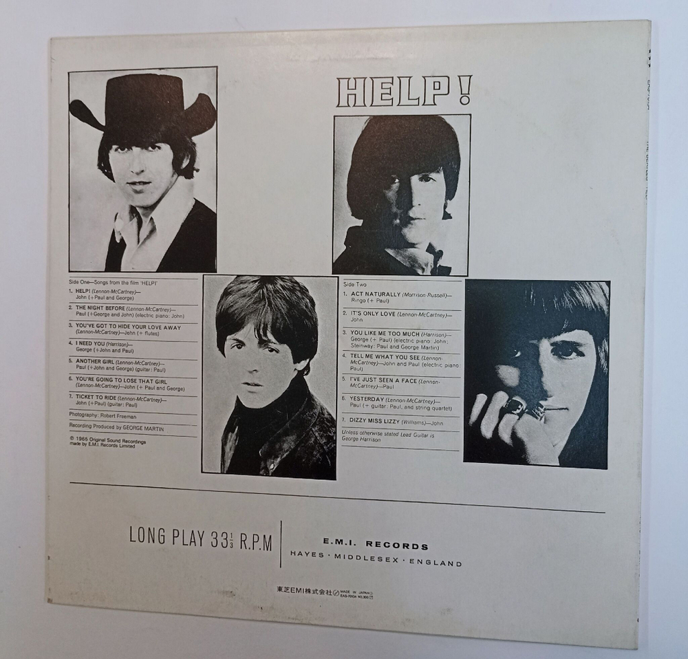 Винтажная виниловая пластинка LP The Beatles Help! (Japan 1986) (Red Vinyl) (No Obi)