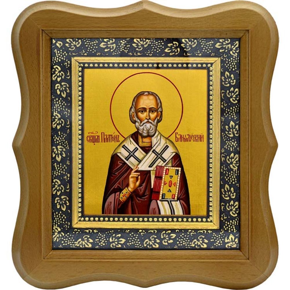 Платон Йованович, Банялукский, епископ, священномученик. Икона на холсте.