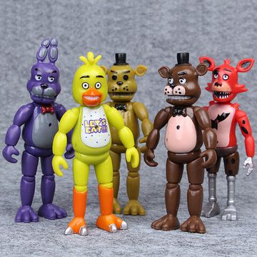 Набор фигурок аниматроники ФНАФ, FNAF, Пять ночей с Фредди, 5 шт