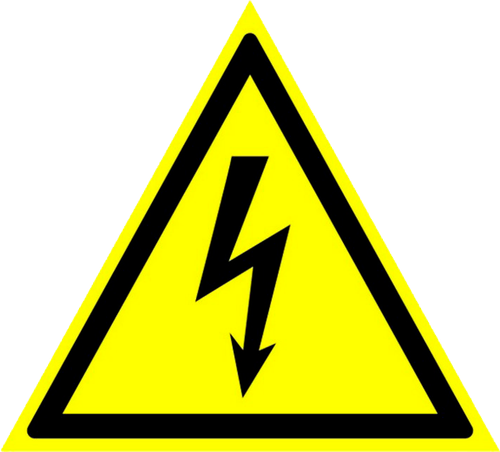 W08 "Опасность поражения электрическим током"