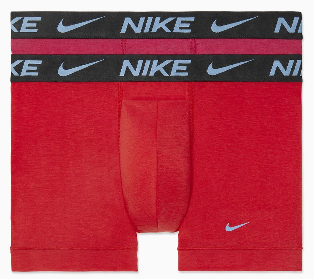 Мужские спортивные боксеры Nike Dri-Fit ReLuxe Trunk 2P - красный