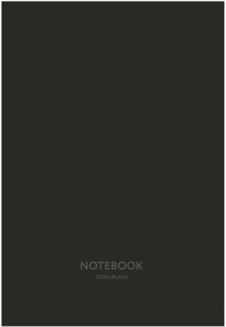 Тетрадь общая А4 80л. TOTAL BLACK, обложка - мелов.картон+софттач лак, скрепка