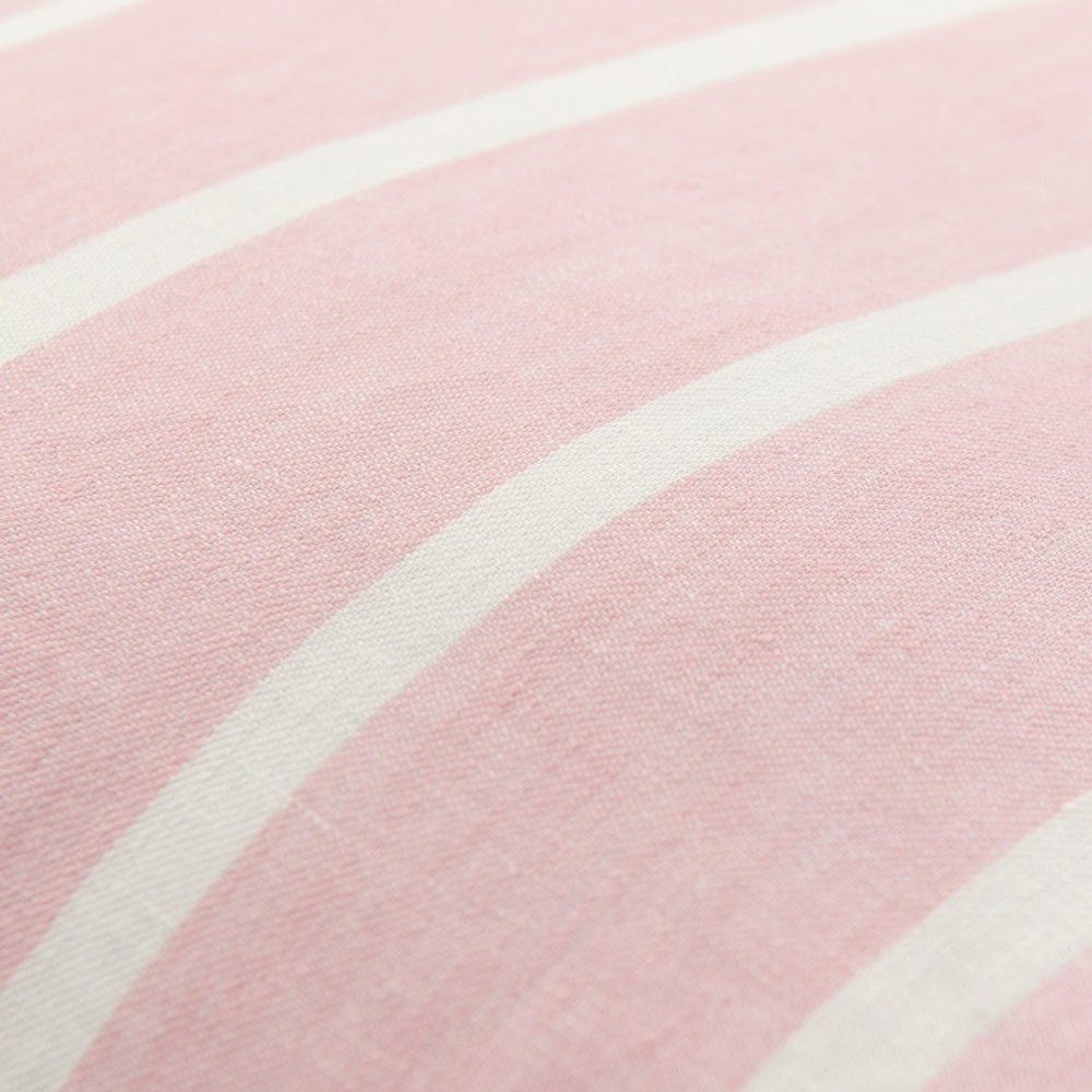 Чехол на подушку декоративный в полоску цвета пыльной розы из коллекции essential, 45х45 см