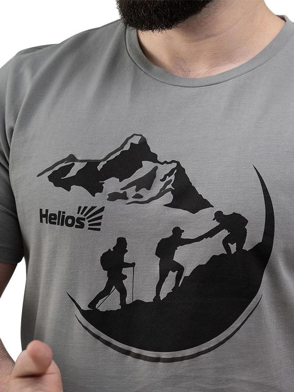 Футболка для рыбалки Helios Expedition, серый, L