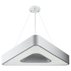 Светильник LED ЭРА Geometria SPO-153-W-40K-030 Delta 30Вт 4000К 2100Лм IP40 600*80 белый подвесной драйвер внутри