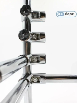 Соединитель угловой трех труб к системе Joker, UNO 04, КОМПЛЕКТ 4ШТ