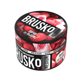 Бестабачная смесь для кальяна BRUSKO 50г MEDIUM - Личи со льдом