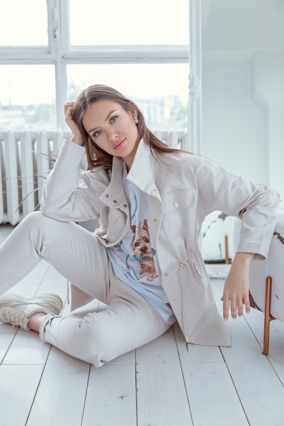 Жакет с брюками "Twill Sport Chic"