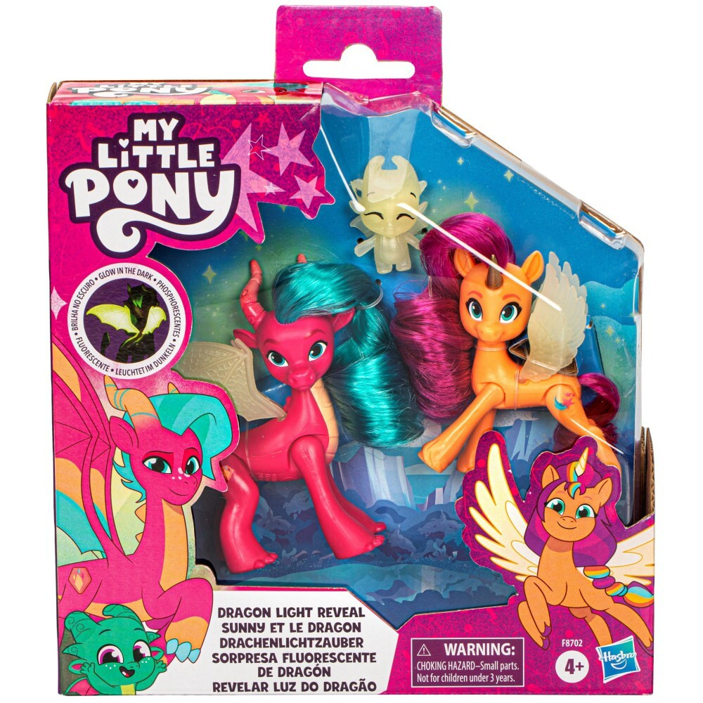 My Little Pony - Магия Драконьего Света светящиеся в темноте фигурки 3 шт. в упаковке F8702 / артикул   F8702  / GTIN 5010996200693