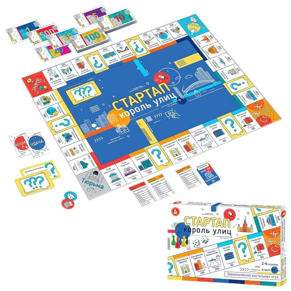 Игра экономическая "Стартап.Король улиц" (Т-Ц)