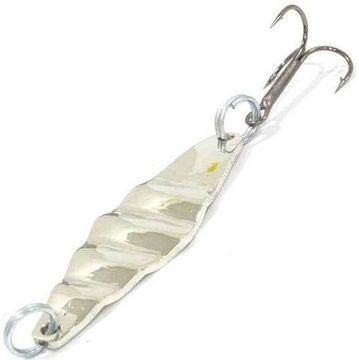 Блесна КОЛЕБАЛКА ПИТЕР Ребристая (8 г цвет Никель)