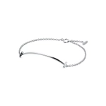 Браслет из белого золота 18k,Tiffany 💠T smile, В наличии