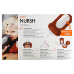 Boon, Nursh, силиконовый флакон, средний, для детей от 3 месяцев, 3 флакона, 236 мл (8 унций)