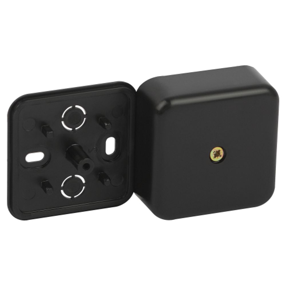 Распаячная коробка ЭРА BS-B-50-50-20 для кабель-канала черная 50х50х20мм IP40