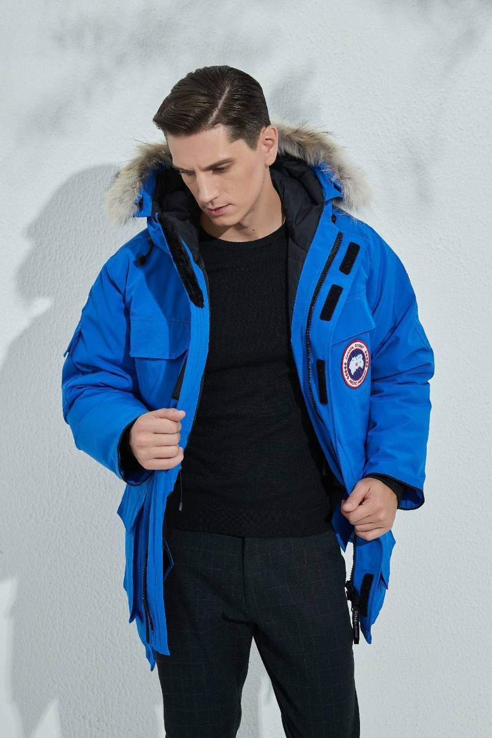 Синяя пуховая парка Expedition Canada Goose премиум класса