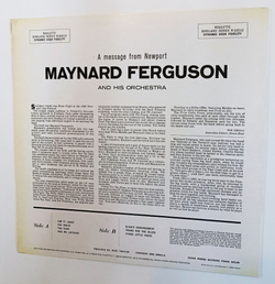 Винтажная виниловая пластинка LP Maynard Ferguson A Message From Newport (Spain)