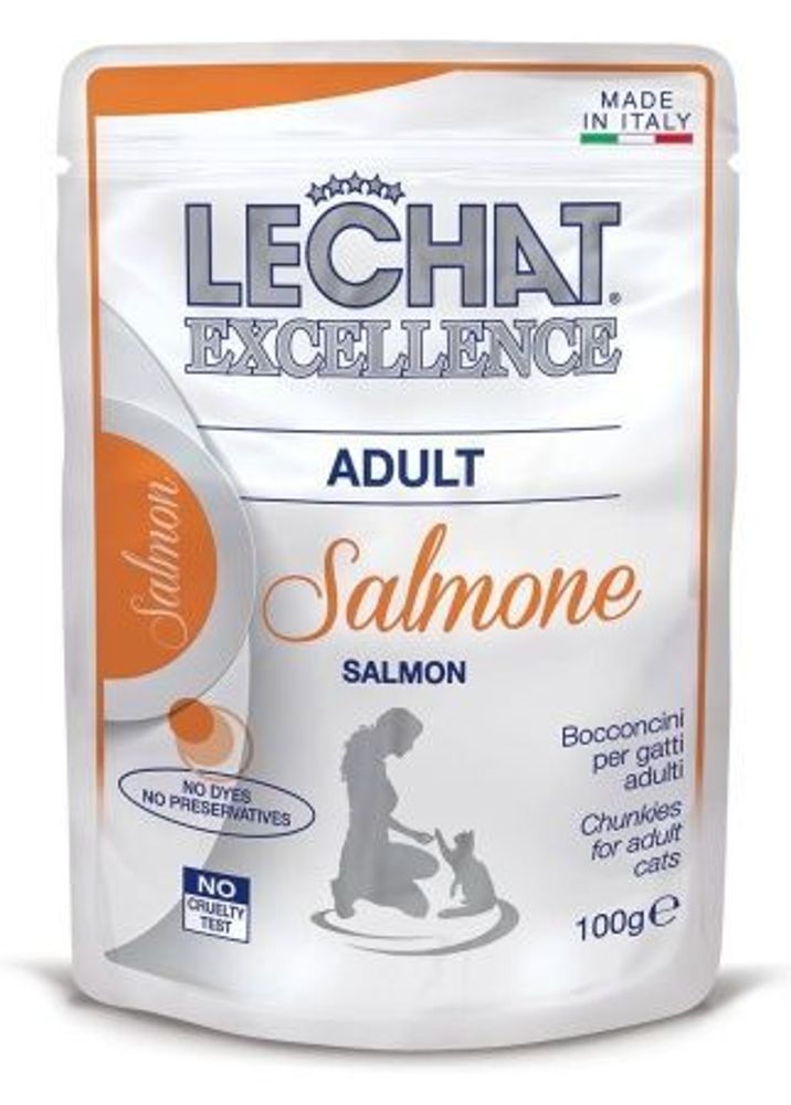 LeChat Excellence Chunkies with Salmon Adult для кошек с лососем