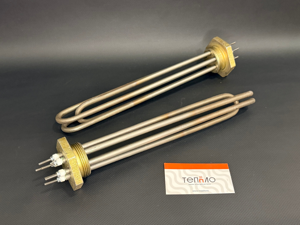 Блок ТЭНБ 9.0 кВт (фланец G1 1/2" нерж. сталь)