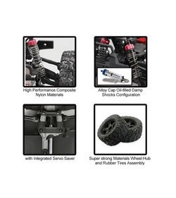 Радиоуправляемый монстр Remo Hobby MMAX PRO (красный) Li-Po 4WD 2.4G 1/10 RTR