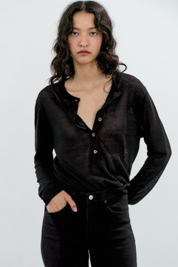 ZARA ДЖИНСЫ TRF CROPPED FLARE С ВЫСОКОЙ ПОСАДКОЙ, ЧЕРНЫЙ