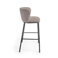 Барный стул Ciselia 75 см, светло-коричневый шенилл