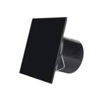 Вытяжной вентилятор для ванн ММ-Р 06 стекло прямое 105 м³/час 14 Вт с обратным клапаном черный глянец