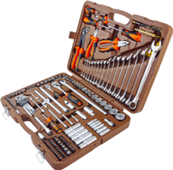 OMT143SL Набор инструмента универсальный 1/4", 1/2"DR, 143 предмета