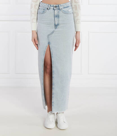 Джинсовая юбка DONDUP - made in Italy - голубой(G563 DF0260D HG5)